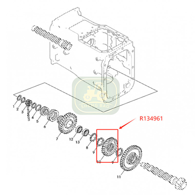 Penggantian transmisi 25/29T R134961 R113840 Gear Untuk