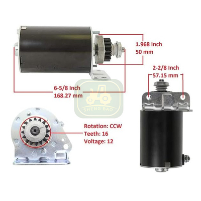 12V 16Teeth CCW AM122337 AM37352 Motor Starter Untuk