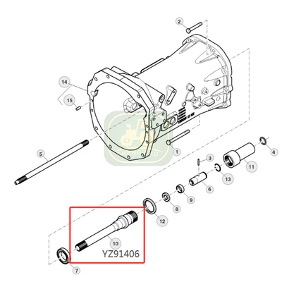 Bagian input reaksi depan kopling kering YZ91406 poros untuk