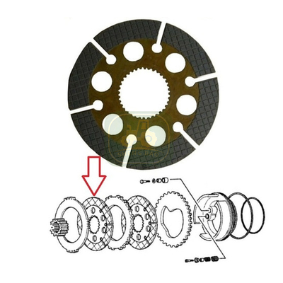 Sistem kopling pengganti tahan lama 237021A1 Brake Disc Untuk traktor