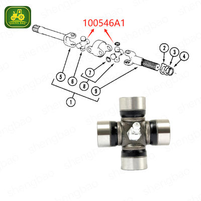 Bagian poros 100546A1 84355310 Cross Joint 24*62.5mm Untuk Traktor