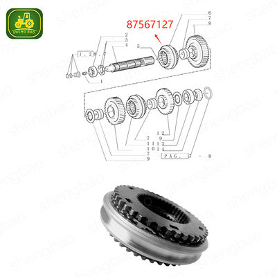 Suku Cadang Gigi Reduksi Tengah 87567127 Sinkronizer Untuk Traktor