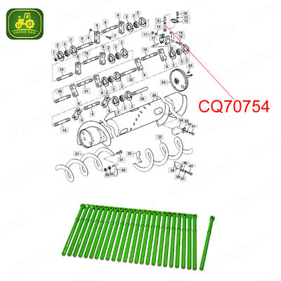 Bagian Platform Pemotong CQ70754 Cross Auger Finger Untuk Traktor