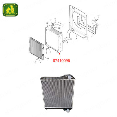 Bagian Mesin 87410096 87410098 Radiator Untuk Backhoe Loader