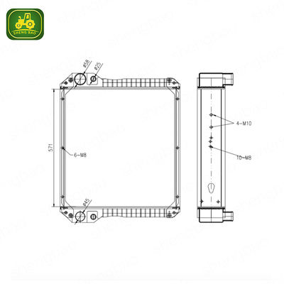 Bagian Mesin 87410096 87410098 Radiator Untuk Backhoe Loader