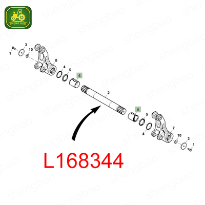 Bagian poros L168344 Rockshaft Untuk Traktor