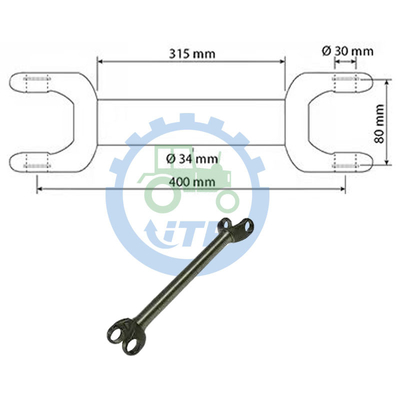 Bagian Kasus MX135 Setengah Poros 34044A1