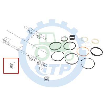 Kasus 580N 580SN 580SN WT Seal Kit 84257788 38.1MM ROD X 76.2MM BORE