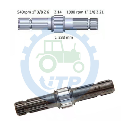 L173241 Suku Cadang Traktor Untuk  6430 6100 7230 6125M 6330 PTO Shaft 3.7KG